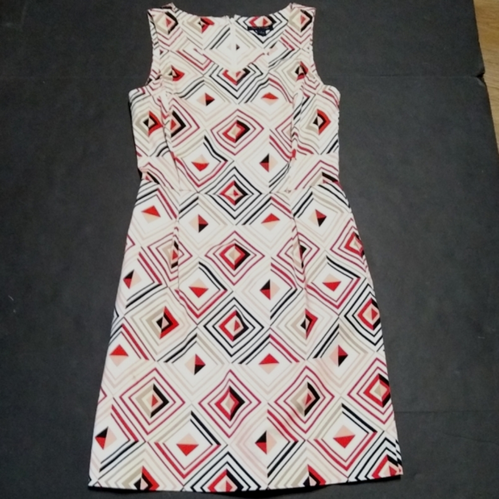 TOMMY HILFIGER geometric print cotton sheath dress, 2